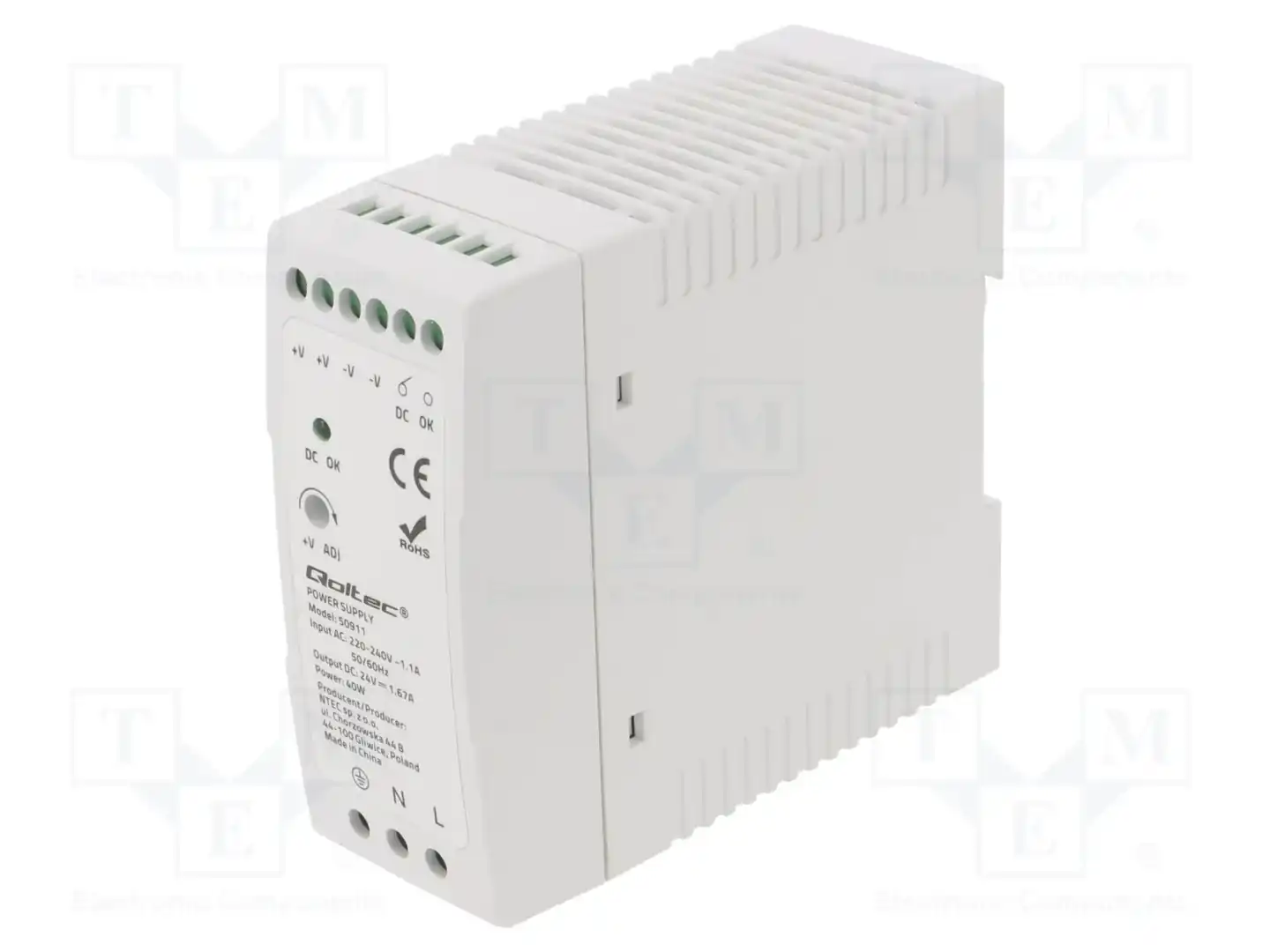 QOLTEC 50911 — Блоки питания на DIN-рейку