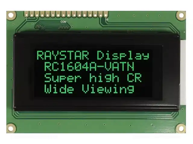 RAYSTAR OPTRONICS RC1604A-LLG-JWVE — Дисплеи LCD буквенно-цифровые