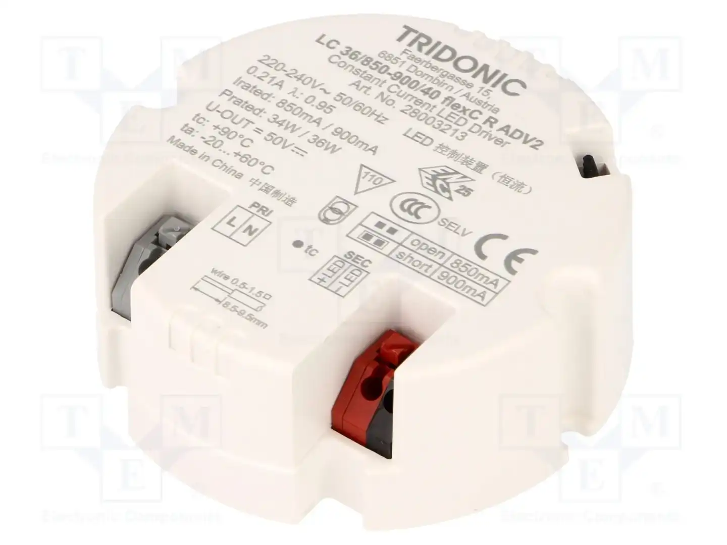TRIDONIC LC 36W 850-900MA FLEXC R ADV2 — Блоки питания для LED