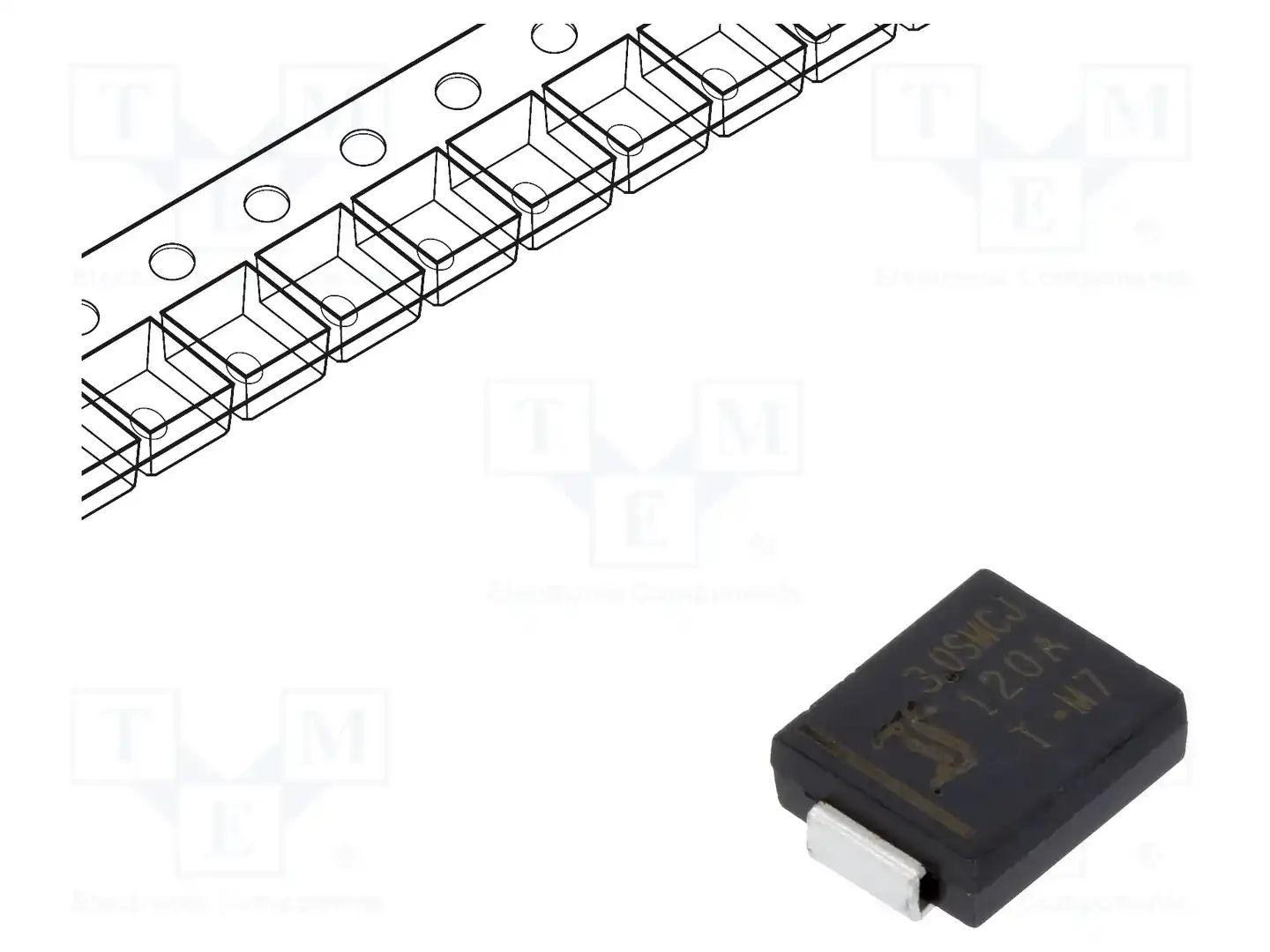 DIOTEC SEMICONDUCTOR 3.0SMCJ120A — Диоды TVS SMD однонаправленные