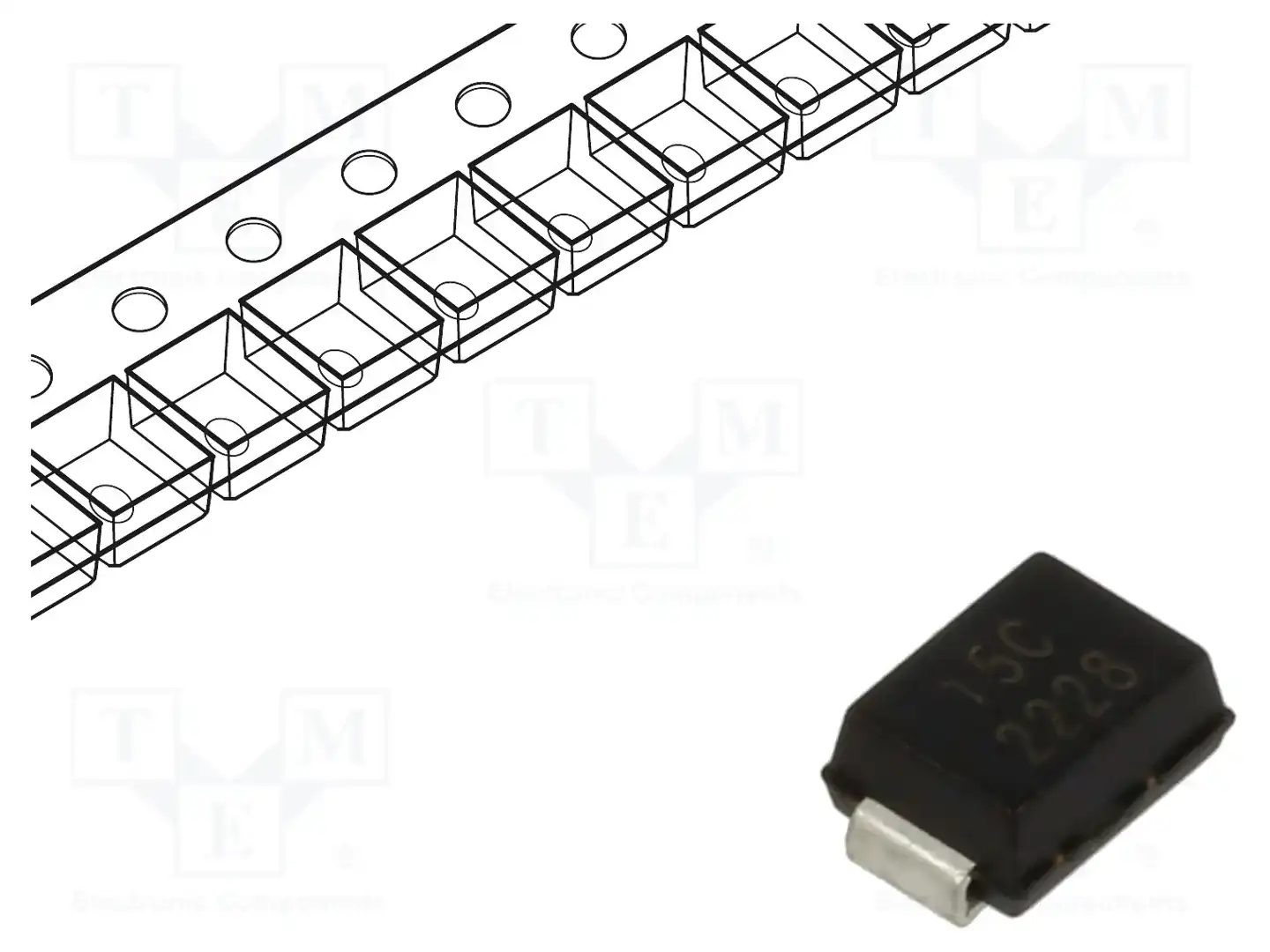 EATON ELECTRONICS P6SMB15CA — Диоды TVS SMD двунаправленные