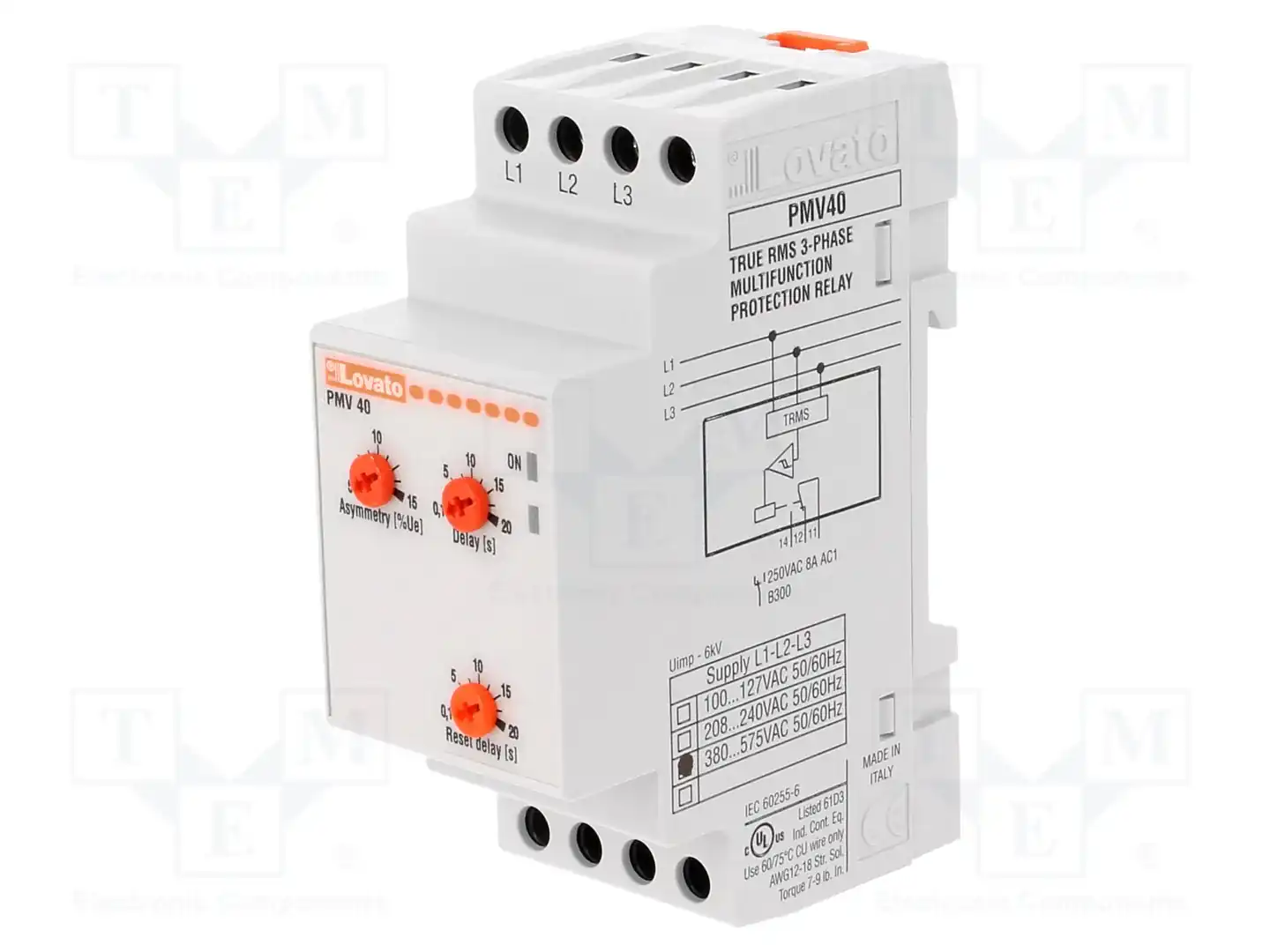 LOVATO ELECTRIC PMV40A575 — Контрольные реле