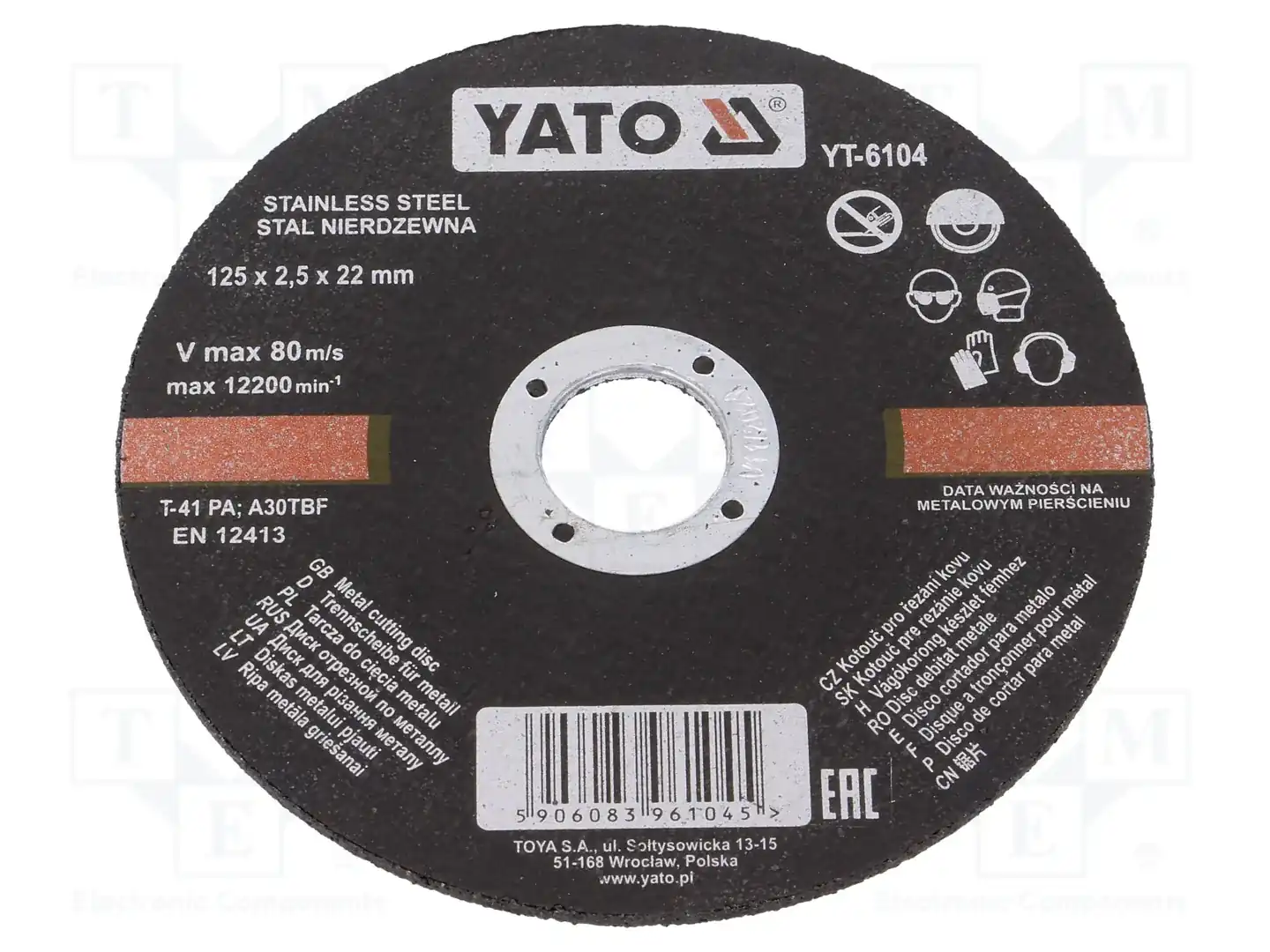 YATO YT-6104 — Диски для резки и шлифовки