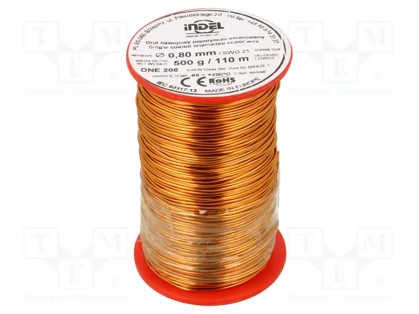 INDEL DNE0,80-500G — Проволока обмоточная
