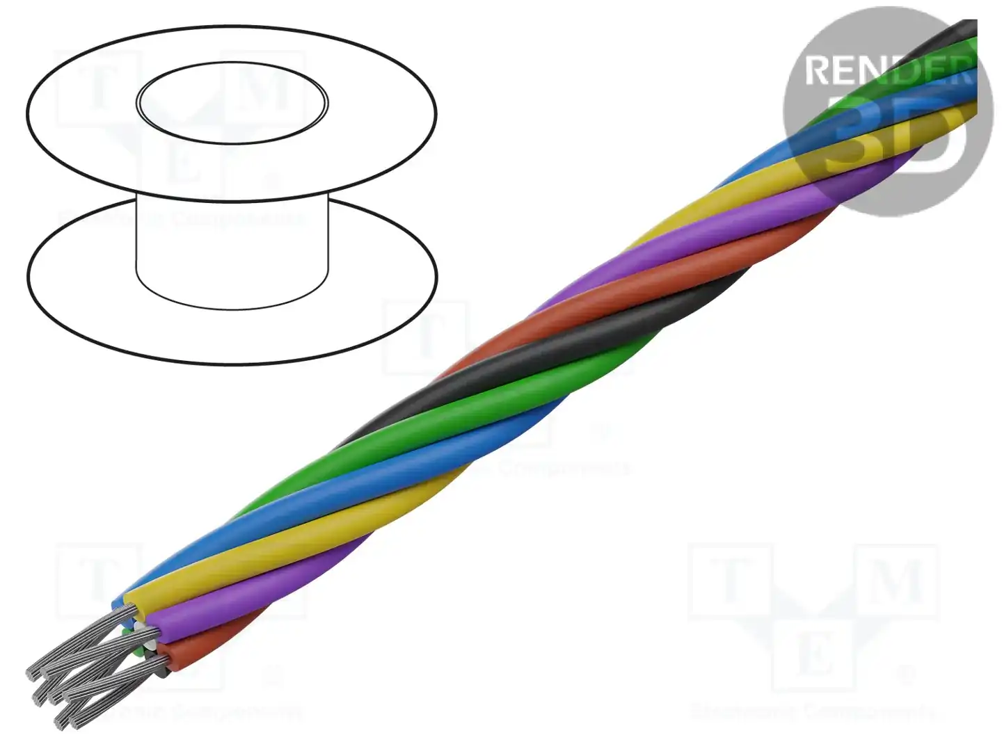 AGILINK MICROWIRES TWJ-2619.07-B — Провода многожильные неекранированные