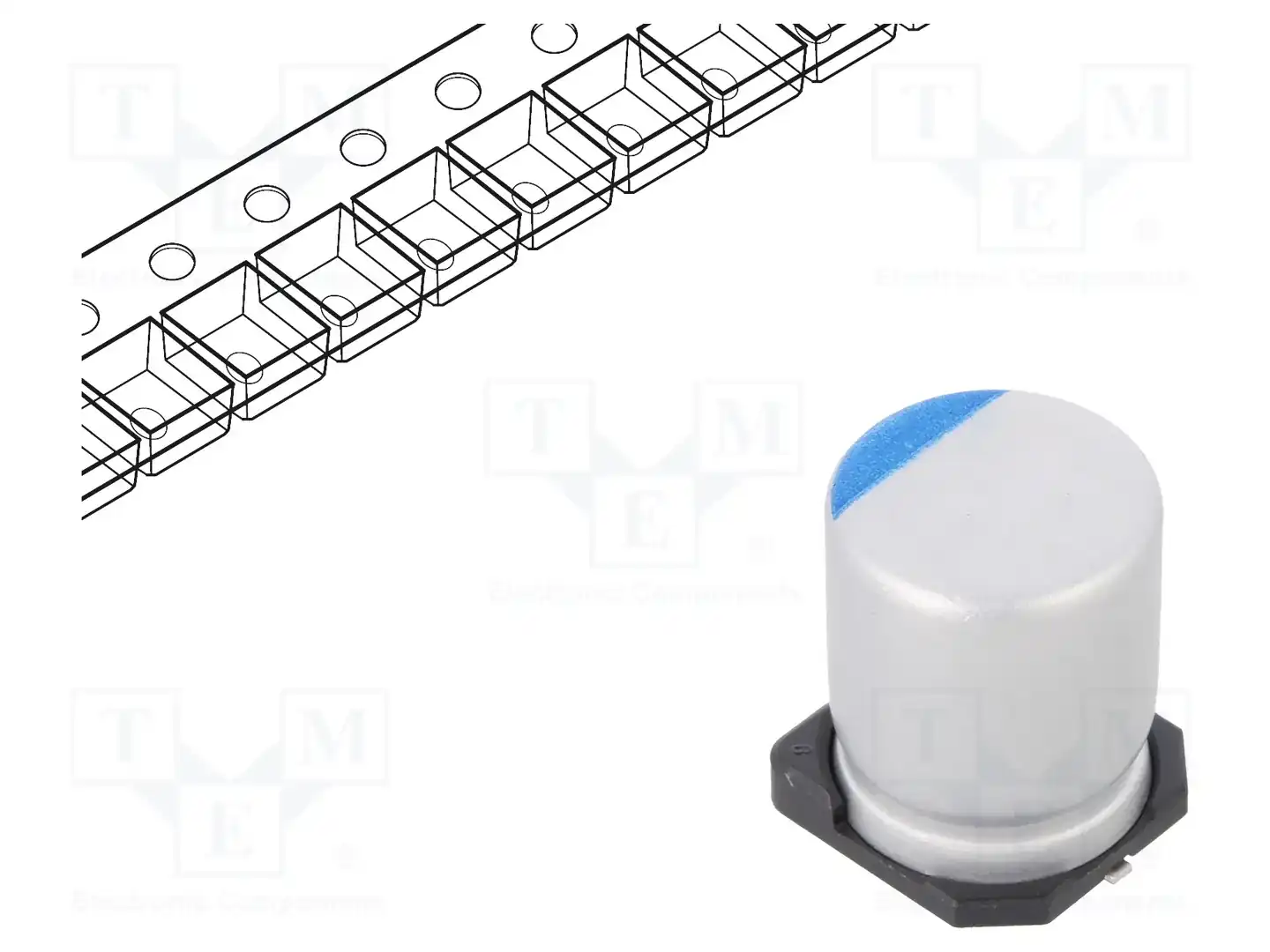 NICHICON PCR1J101MCL1GS — Конденсаторы гибридные SMD