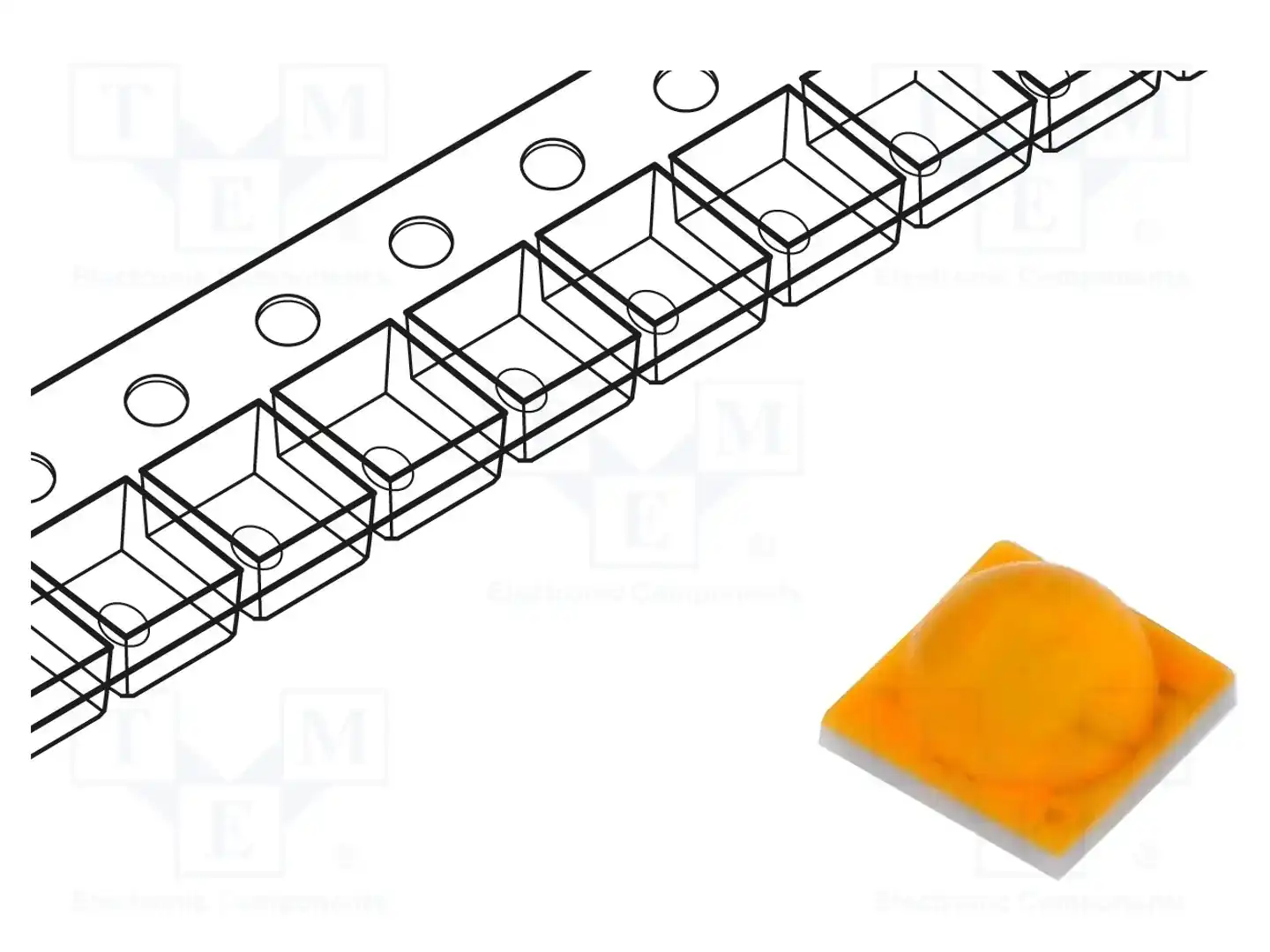 OPTOSUPPLY OSM53535C1H-700MA — Светодиоды мощности белые - Emitter