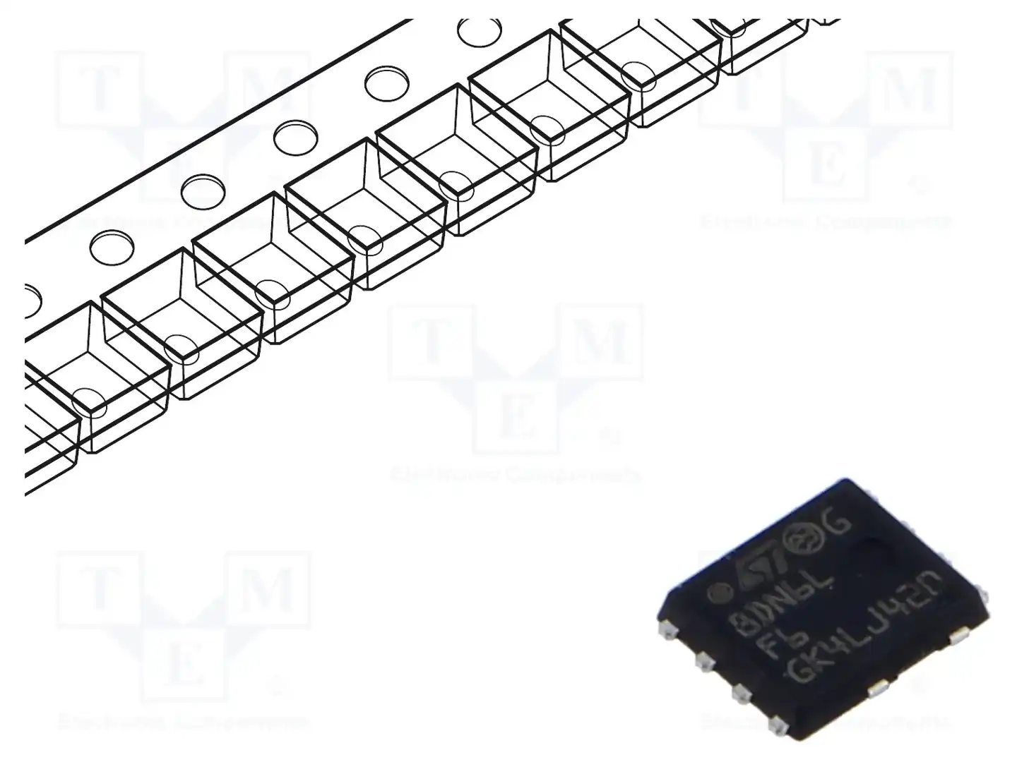 STMicroelectronics STL8DN6LF6AG — Транзисторы многоканальные