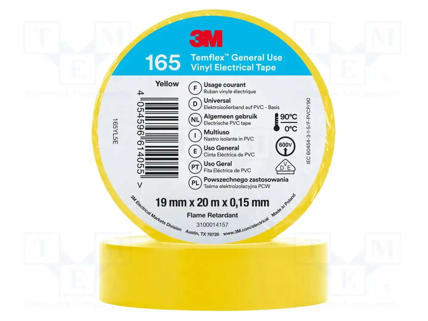 3M 165YL5E TEMFLEX — Ленты изоляционные