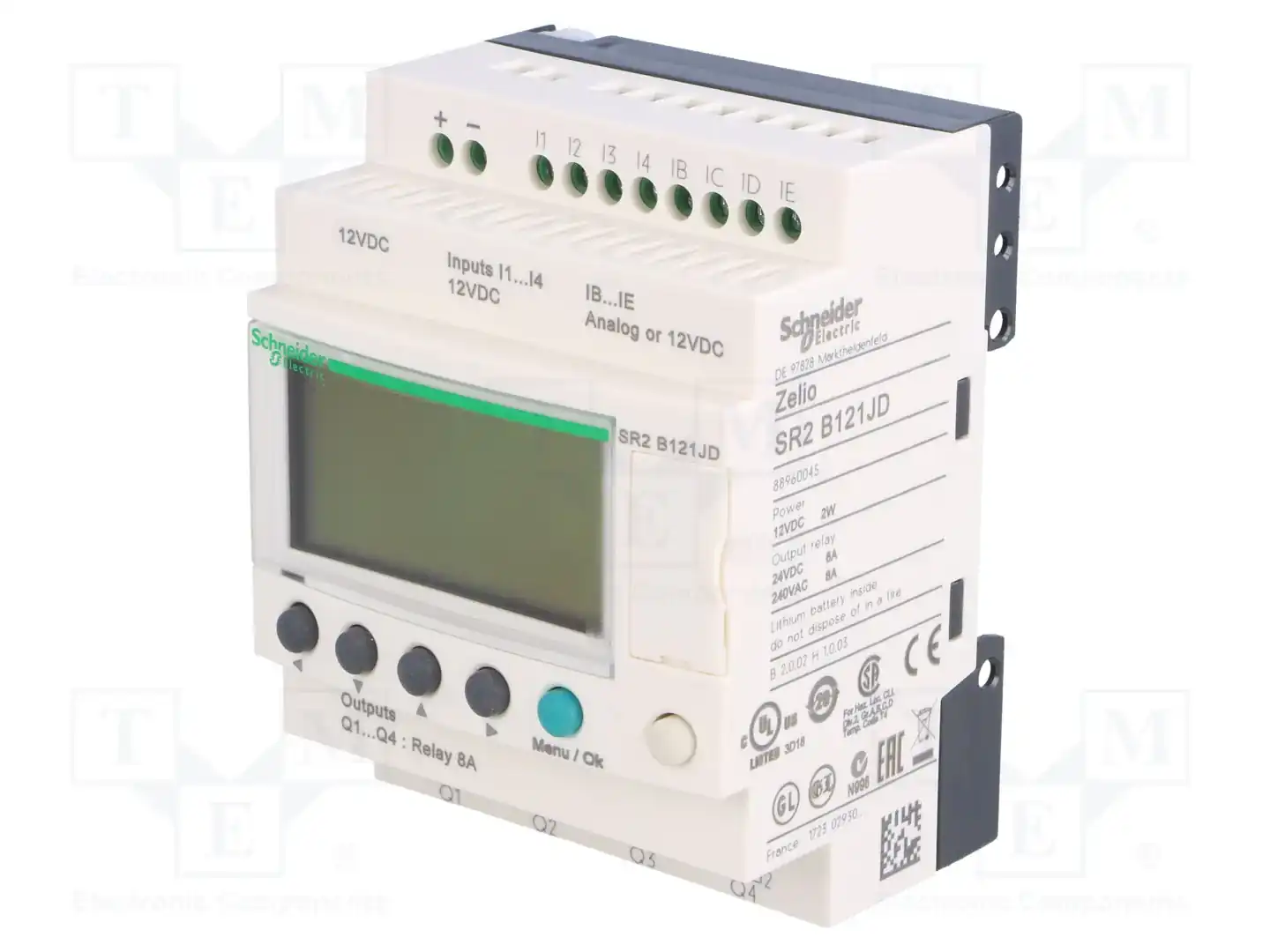 SCHNEIDER ELECTRIC SR2B121JD — Реле прогр. основные модули