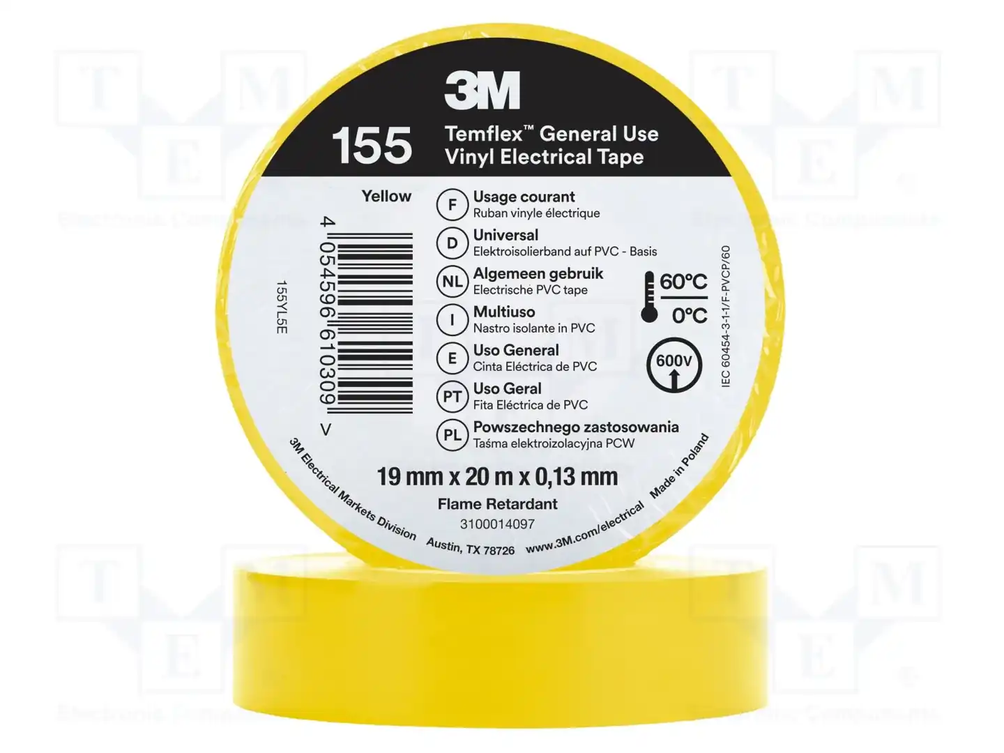 3M 155YL5E TEMFLEX — Ленты изоляционные
