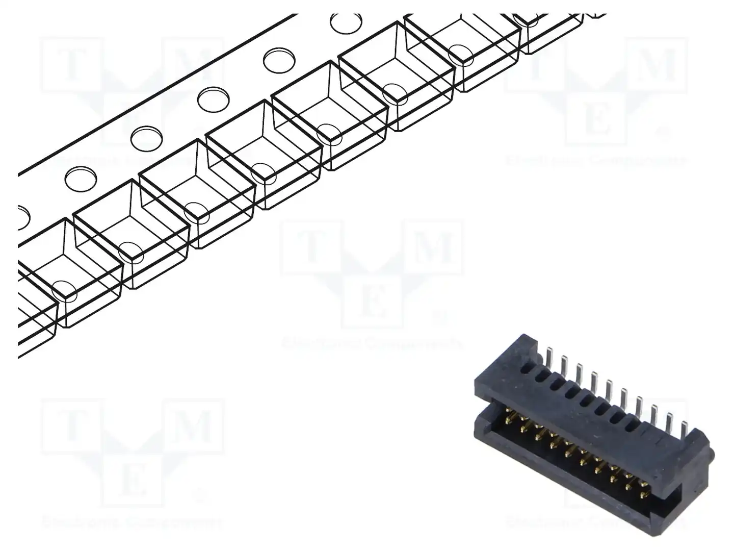 SAMTEC TFM-110-02-L-D-A-K-TR — Разъeмы пластина - пластина