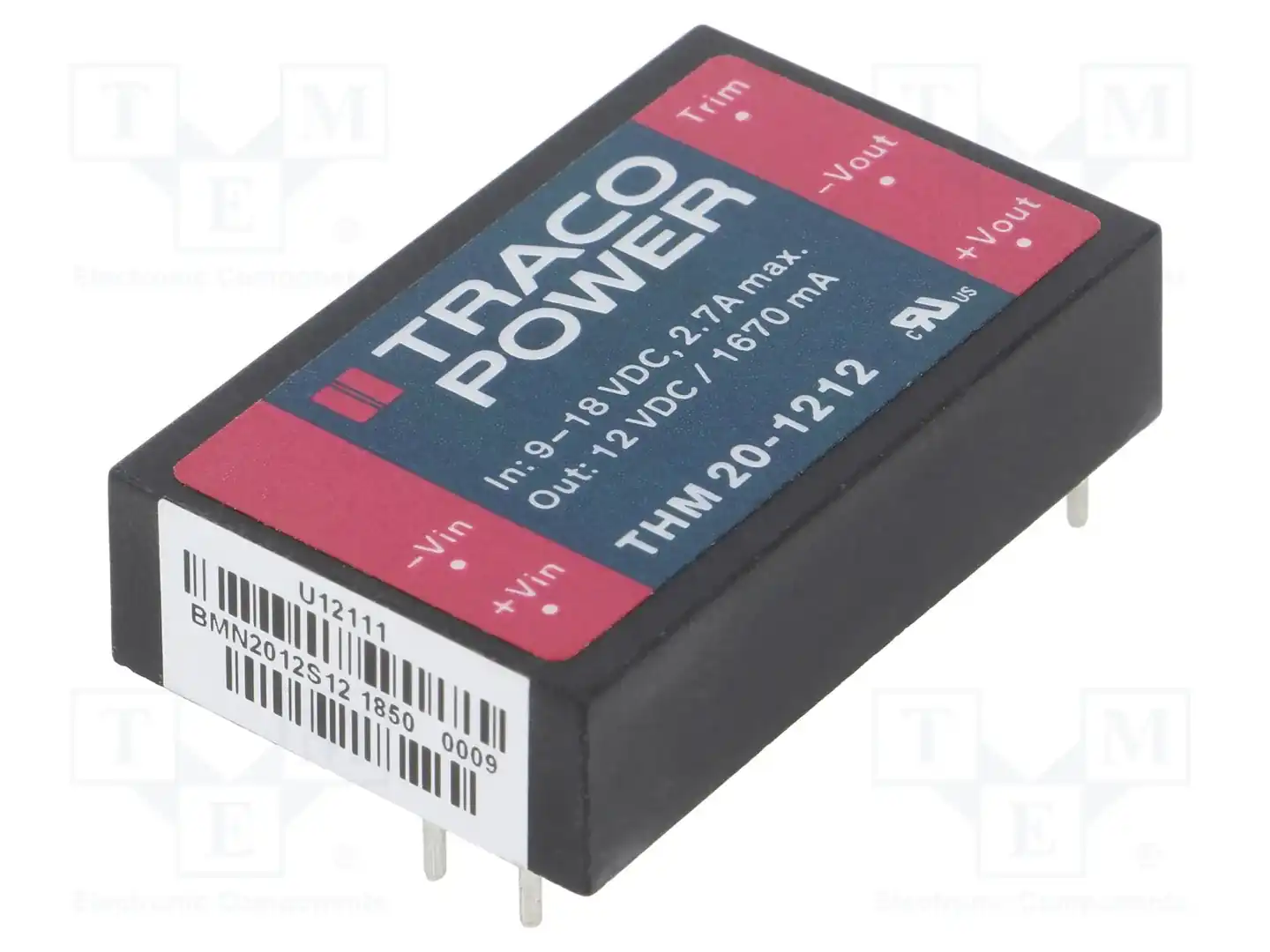 TRACO POWER THM 20-1212 — Преобразователи DC/DC
