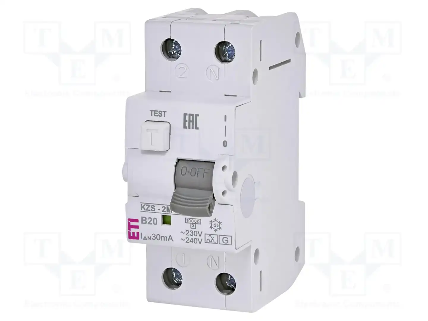 ETI POLAM KZS-2M A G/KV B20/0.03 — Дифференциальные выключатели