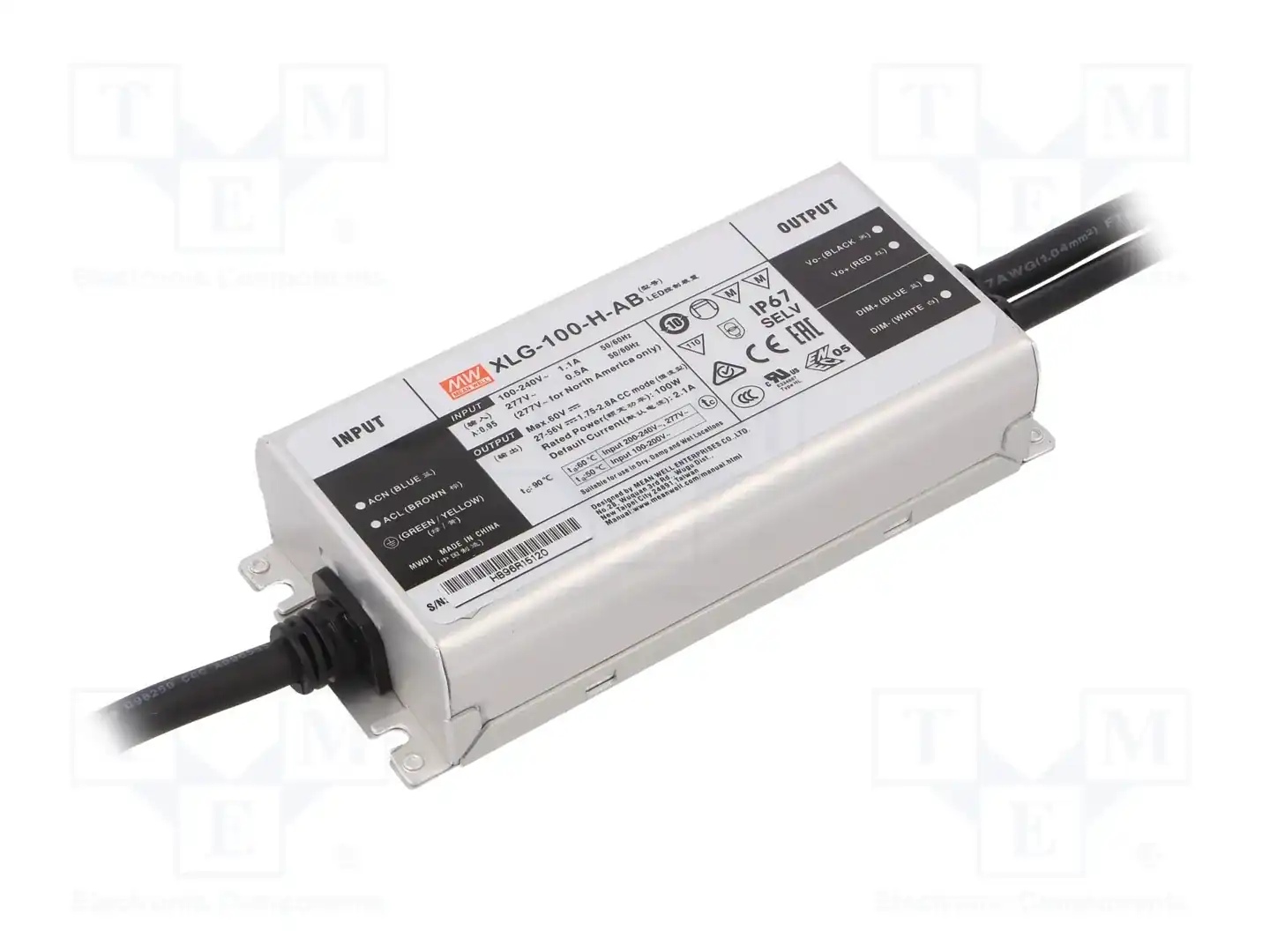 MEAN WELL XLG-100-H-AB — Блоки питания для LED