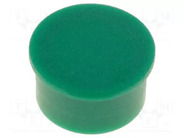 CLIFF K85 CAPS GREEN PLAIN — Ручки для осевых потенциометров