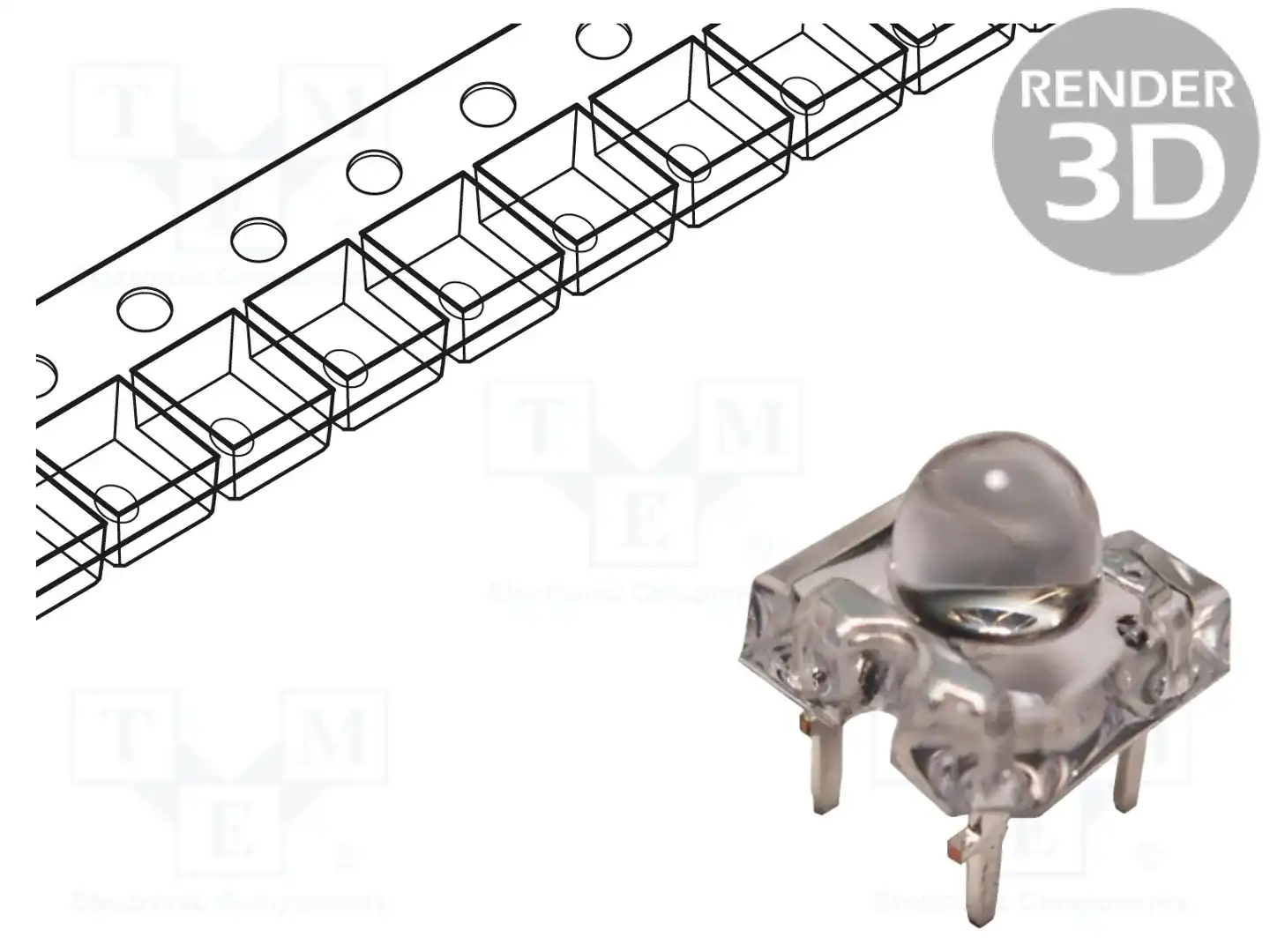 BIVAR R50RGB-4-0045 — Круглые светодиоды THT