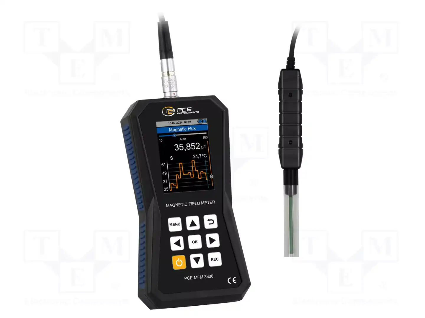 PCE INSTRUMENTS PCE-MFM 3800 — Измерители электромагн. и магн. полей