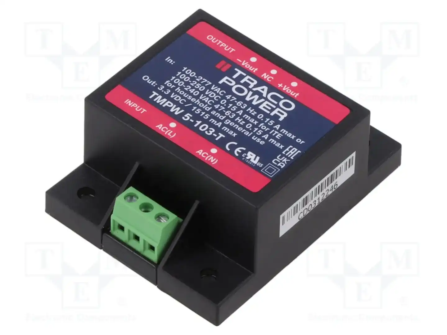 TRACO POWER TMPW 5-103-T — Блоки питания для встраивания
