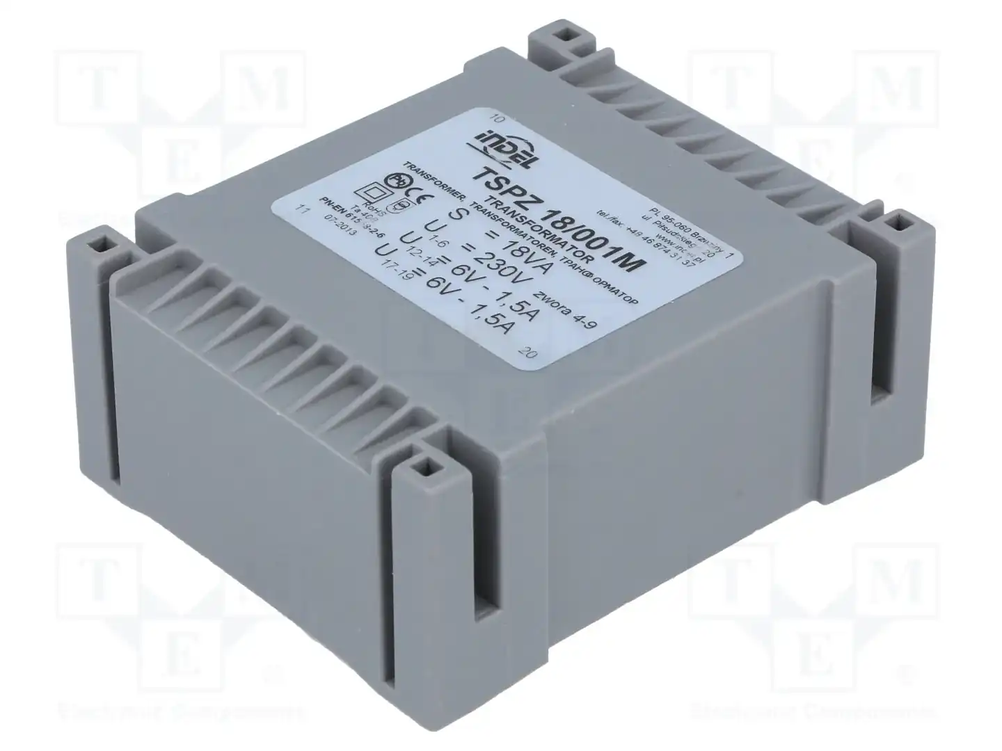 INDEL TSPZ18/001 — Трансформаторы PCB