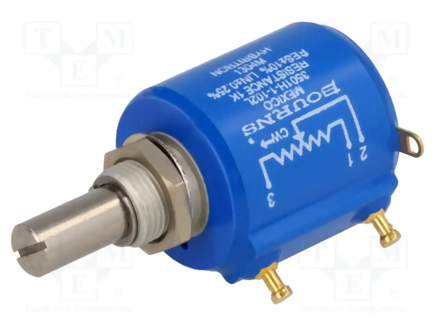 BOURNS 3501H-1-102L — Потенциометры многооборотные проволочные