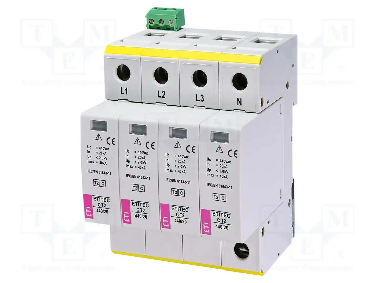 ETI POLAM ETITEC C T2 440/20 4+0 RC — Ограничители перенапряжения