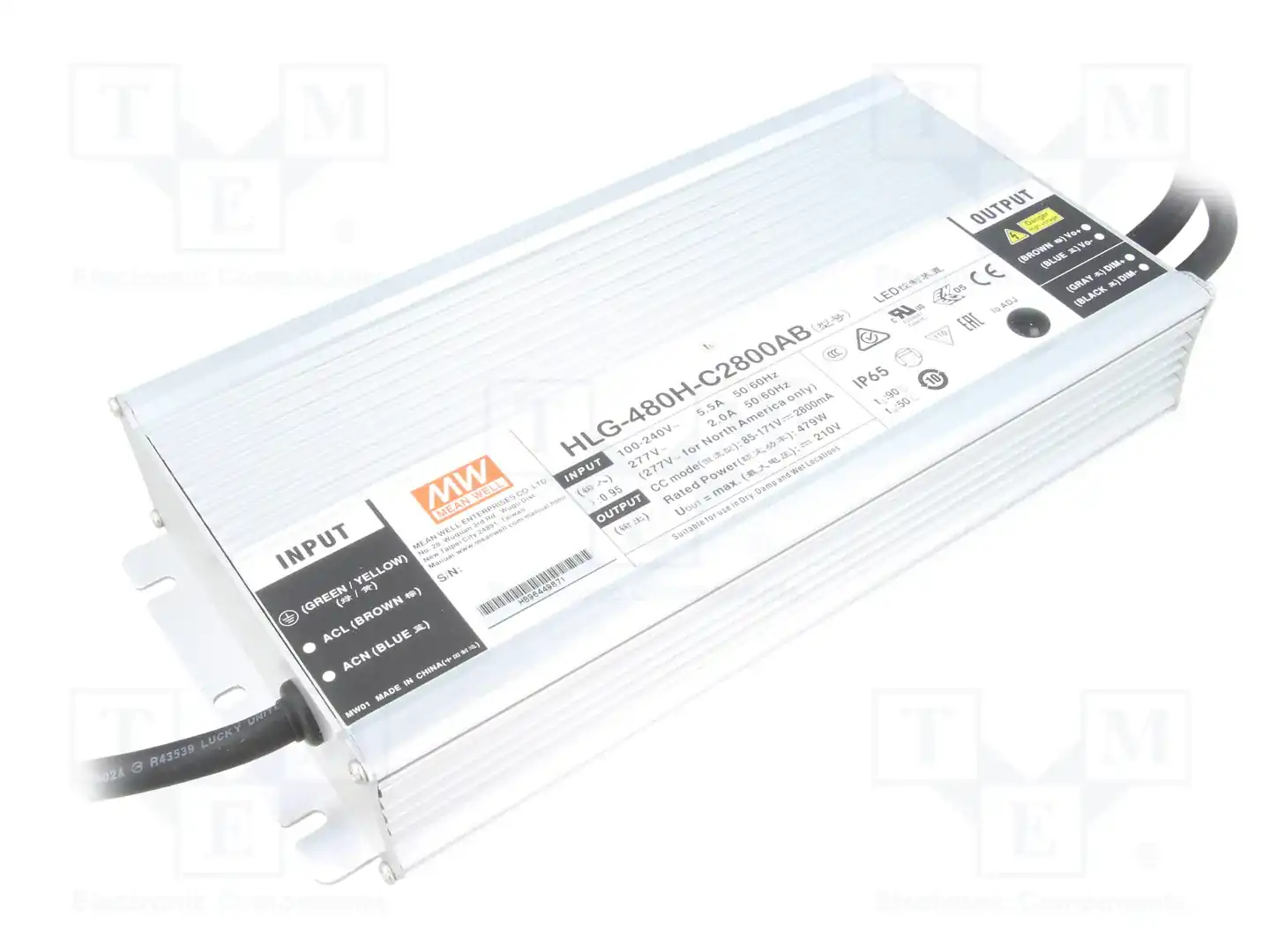 MEAN WELL HLG-480H-C2800AB — Блоки питания для LED