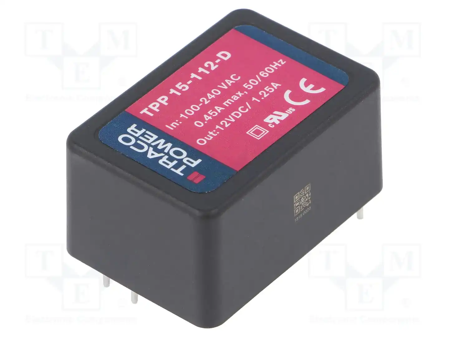 TRACO POWER TPP 15-112-D — Преобразователи AC/DC для PCB