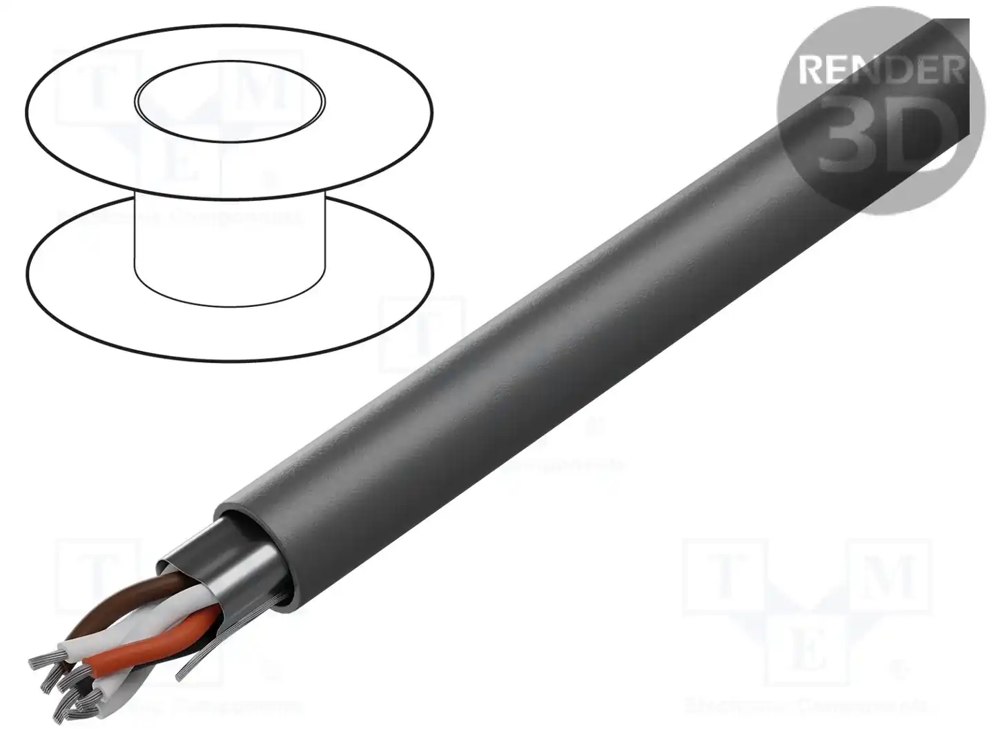 ALPHA WIRE 78153 SL001 — Провода многожильные экранированные