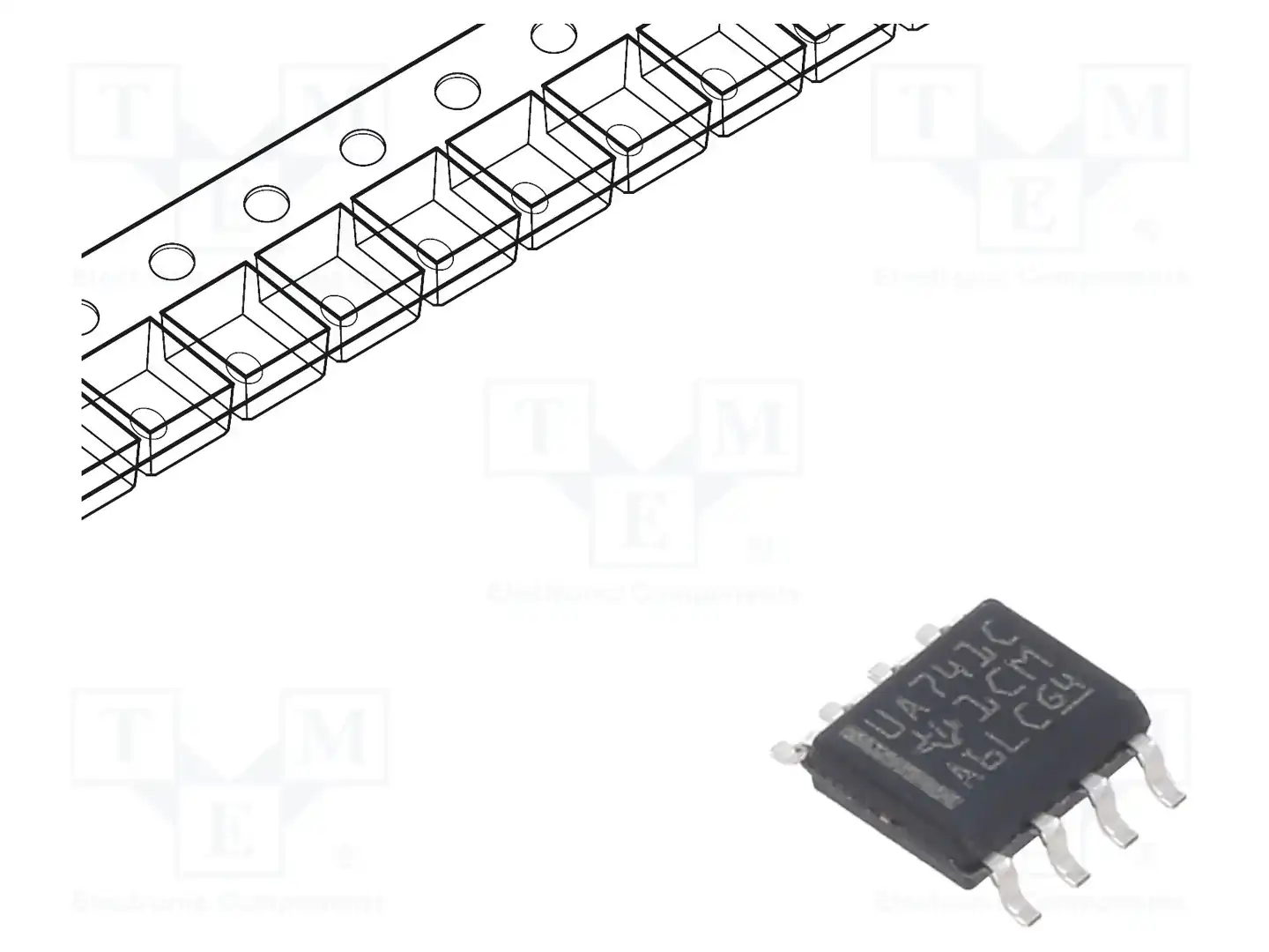 Texas Instruments UA741CDR — Операционные усилители SMD