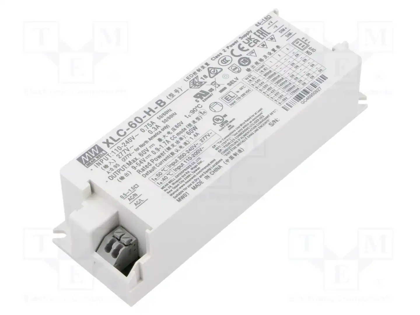 MEAN WELL XLC-60-H-B — Блоки питания для LED