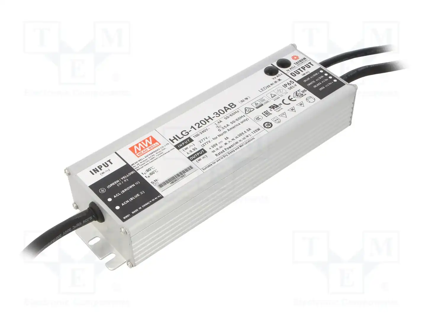 MEAN WELL HLG-120H-30AB — Блоки питания для LED