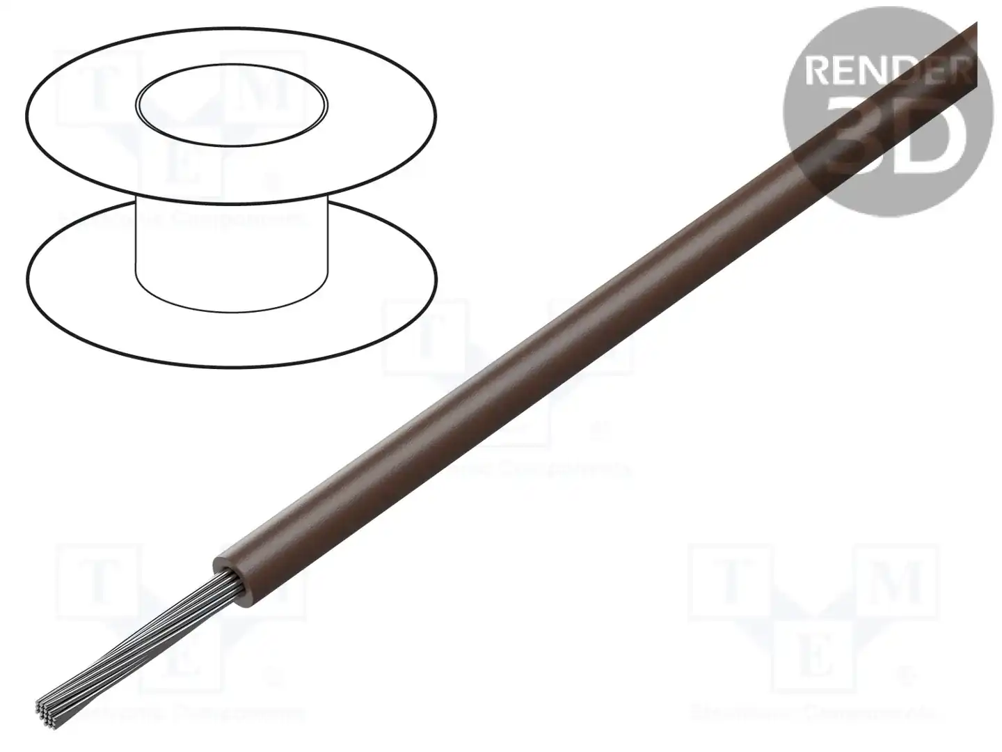 ALPHA WIRE 5851 BR005 — Провода одножильные - тросик