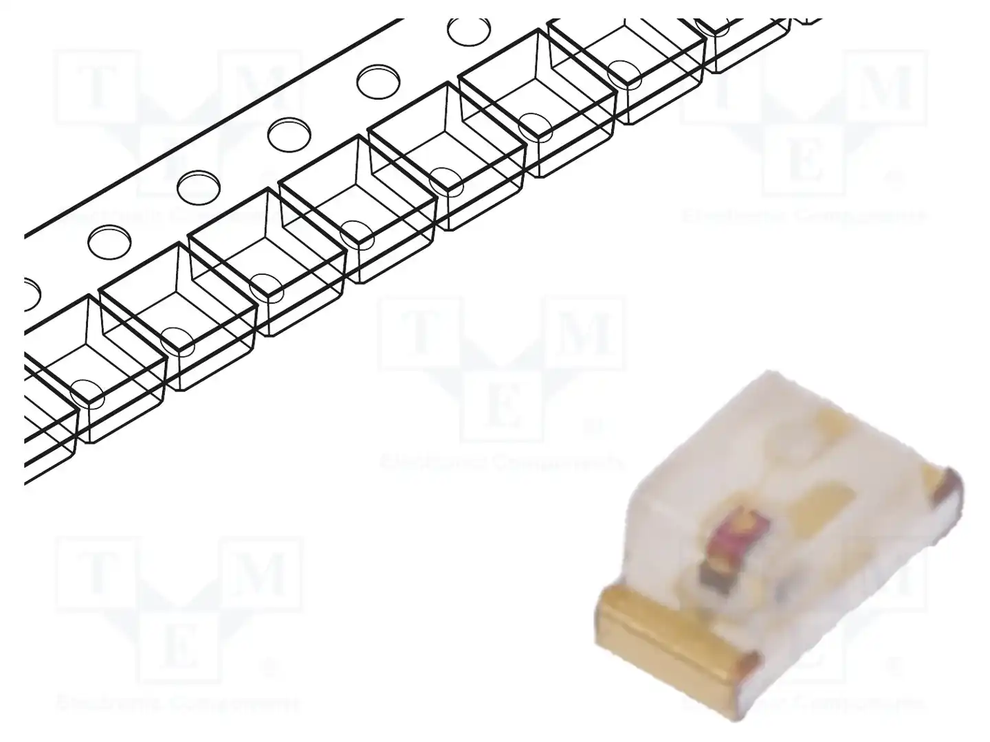 KINGBRIGHT ELECTRONIC KPT-1608SURCK — Светодиоды SMD цветные
