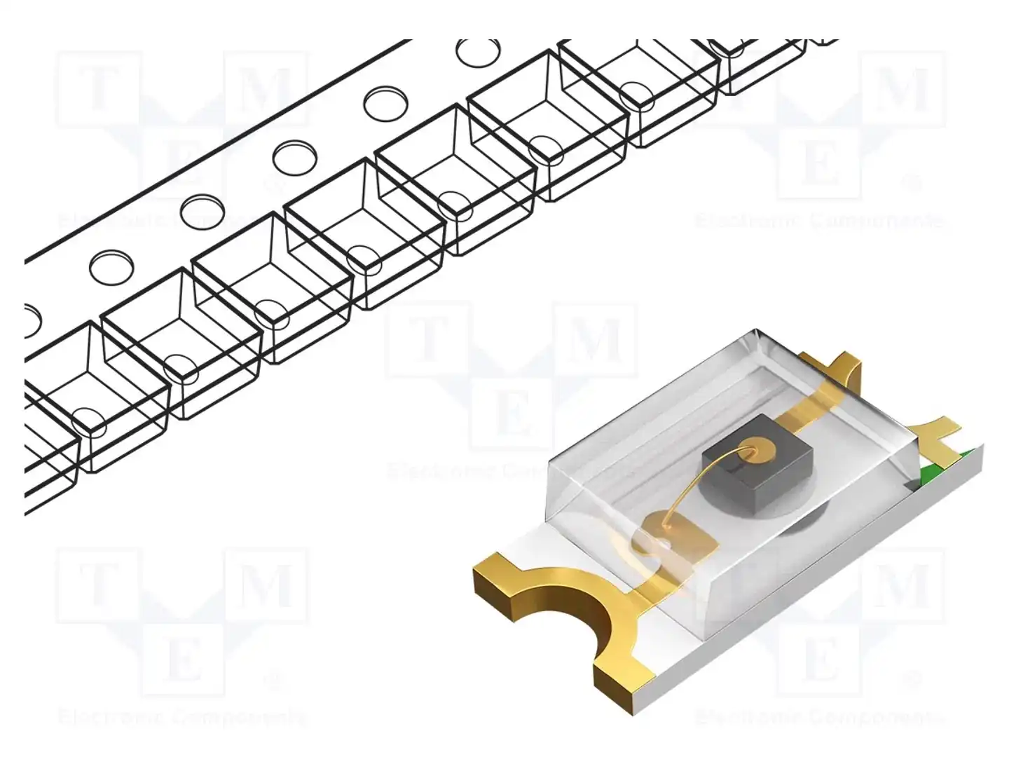 ROHM SEMICONDUCTOR SML-D15YWT86C — Светодиоды SMD цветные