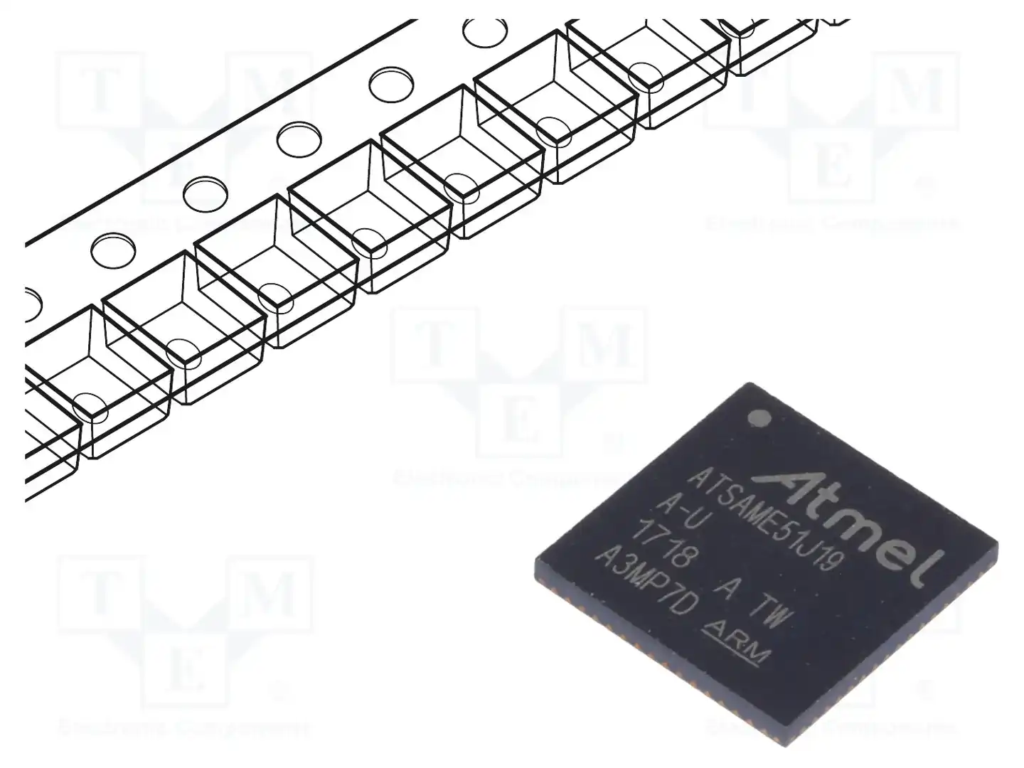 Microchip Technology ATSAME51J19A-MU — Линейка ARM 32-bit