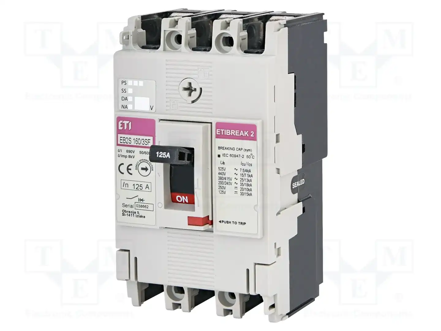 ETI POLAM EB2S 160/3SF 125A 3P — Разъединители
