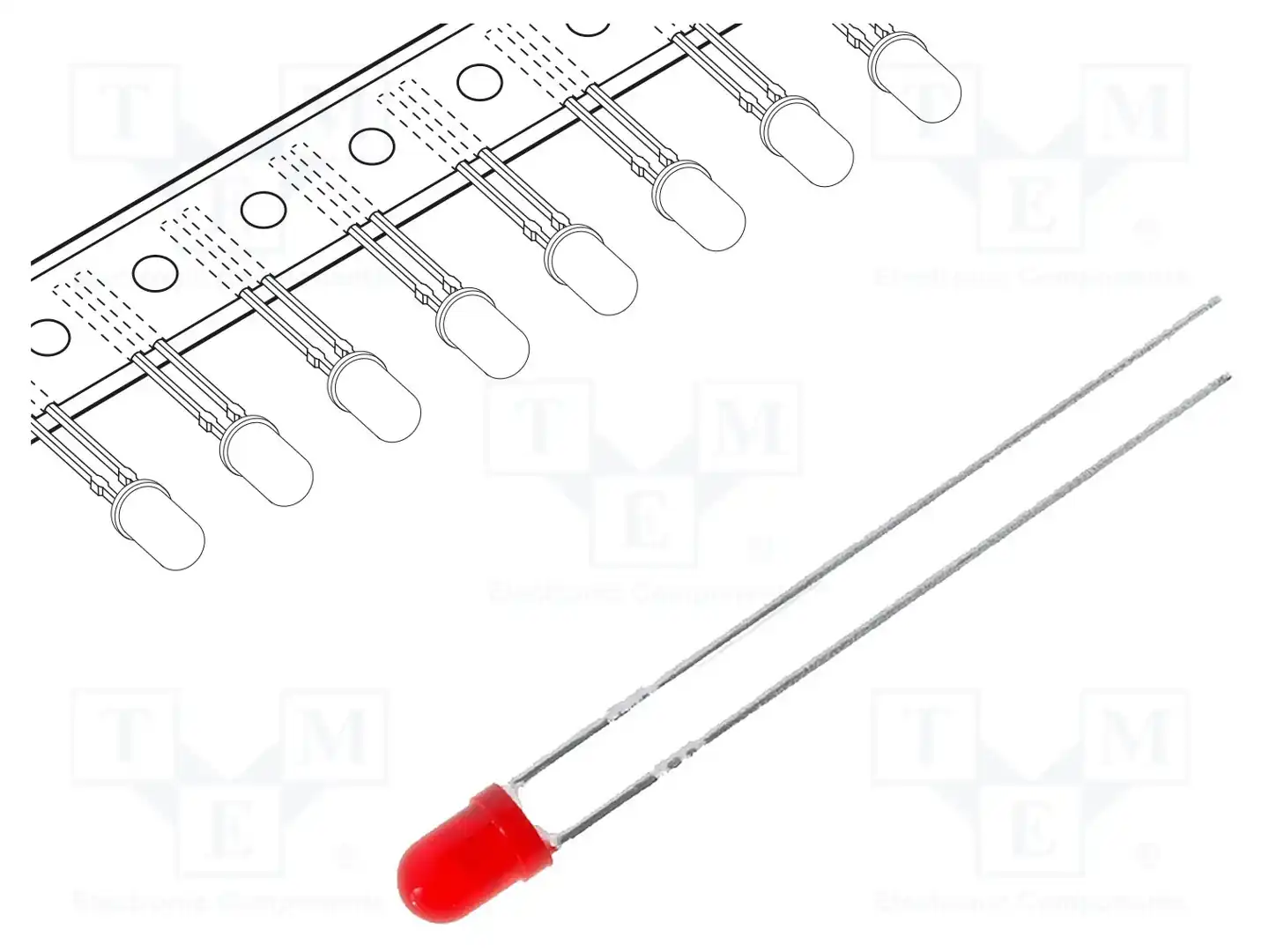 KINGBRIGHT ELECTRONIC L-934ID-TNB2.54 — Круглые светодиоды THT