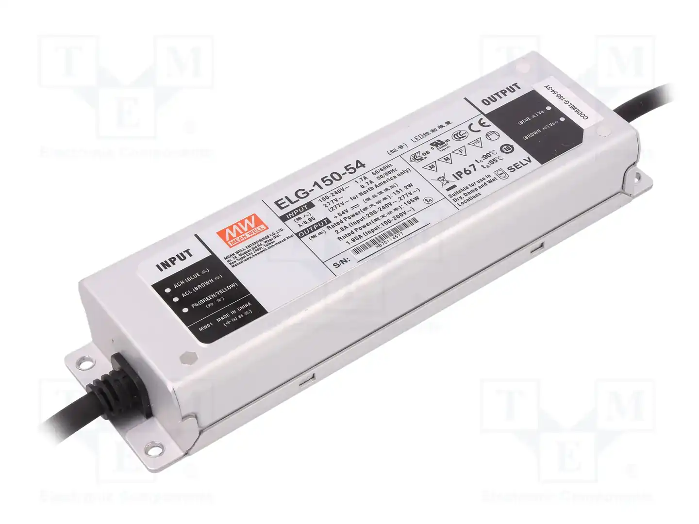 MEAN WELL ELG-150-54-3Y — Блоки питания для LED