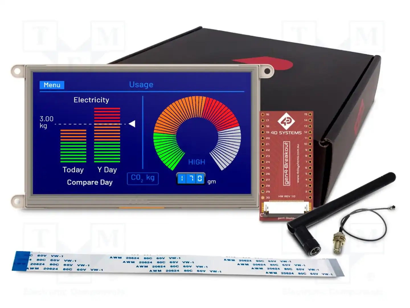 4D Systems GEN4-ESP32-70T — Интеллигентные дисплеи