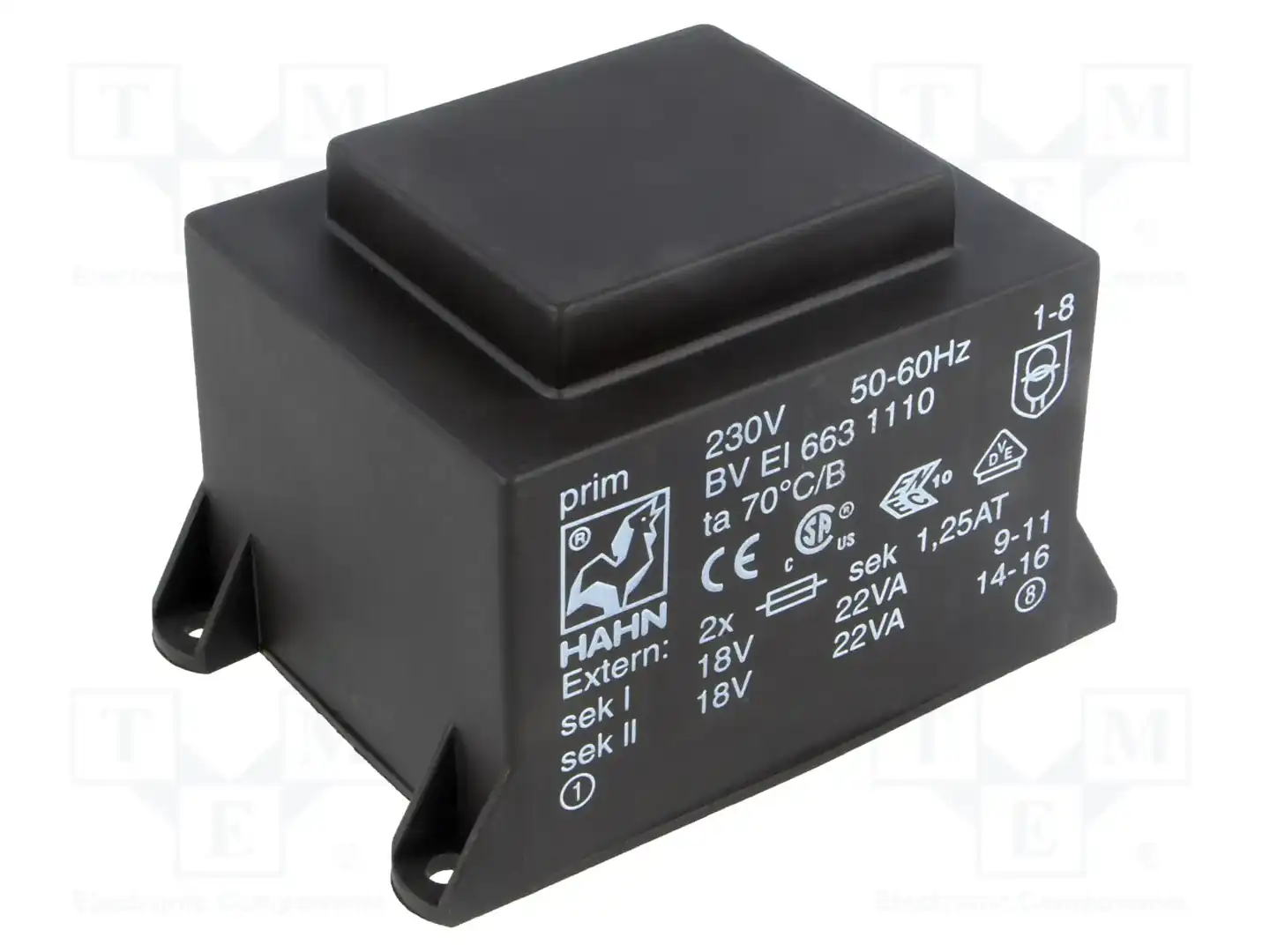 HAHN BV EI 663 1110 — Трансформаторы PCB