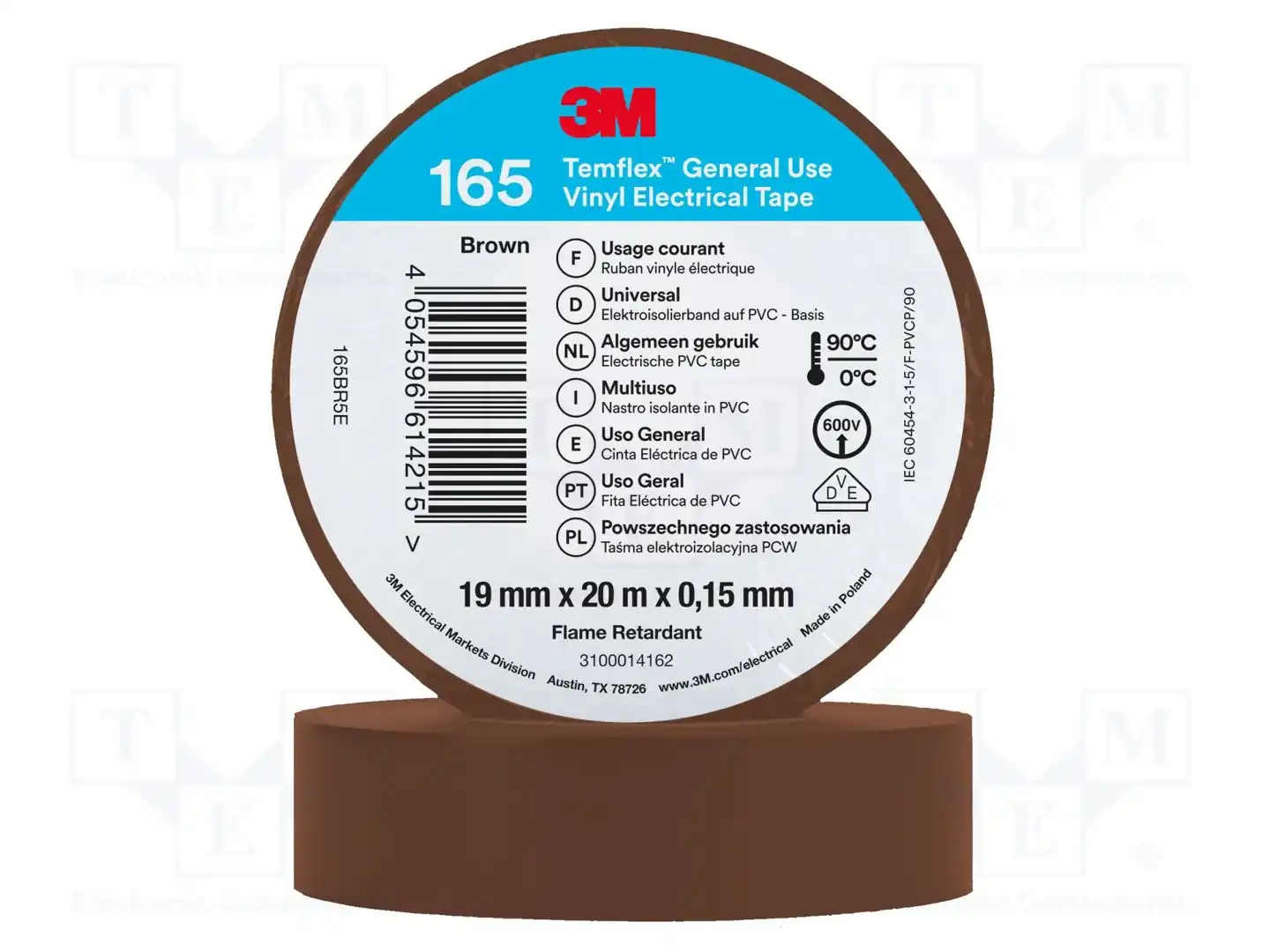 3M 165BR5E TEMFLEX — Ленты изоляционные