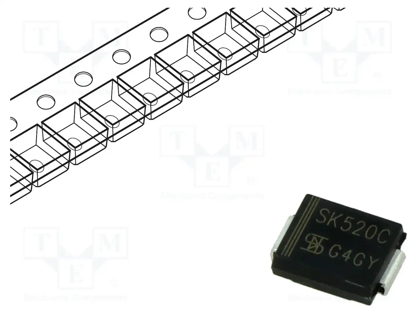 TAIWAN SEMICONDUCTOR SK520CH — Диоды Шотки SMD