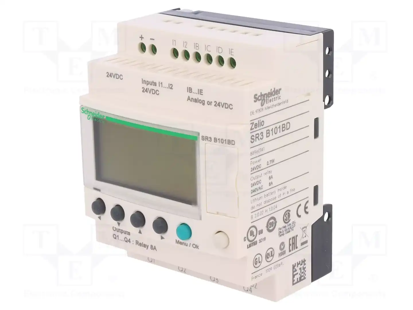 SCHNEIDER ELECTRIC SR3B101BD — Реле прогр. основные модули