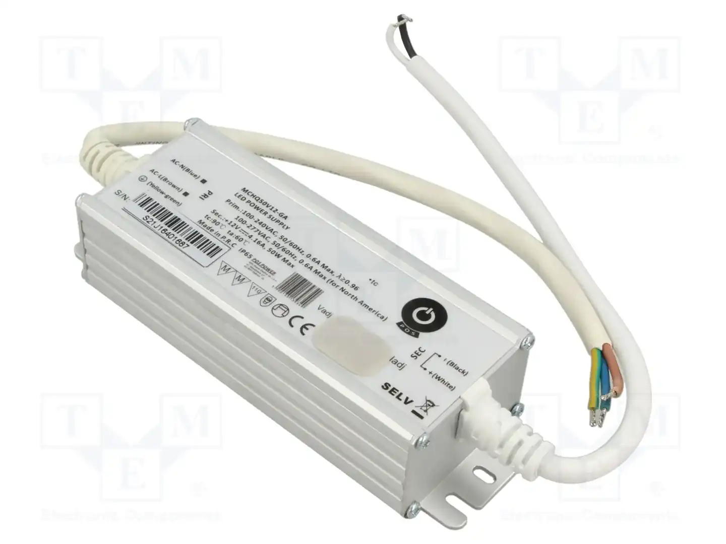 POS MCHQ50V12-GA — Блоки питания для LED