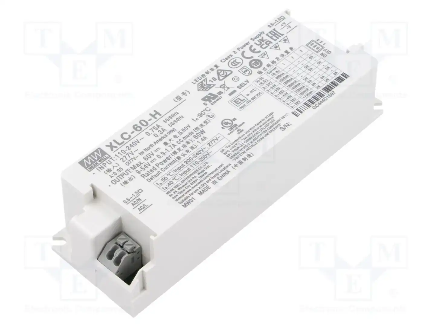 MEAN WELL XLC-60-H — Блоки питания для LED