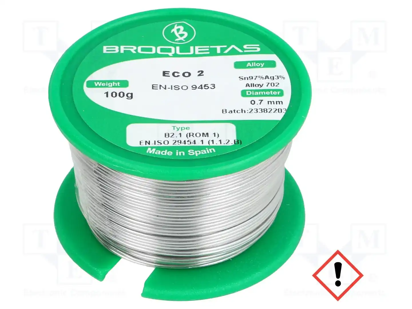 BROQUETAS ECO2 B2.1 0,7MM 100GR — Паяльные провода бессвинцовые