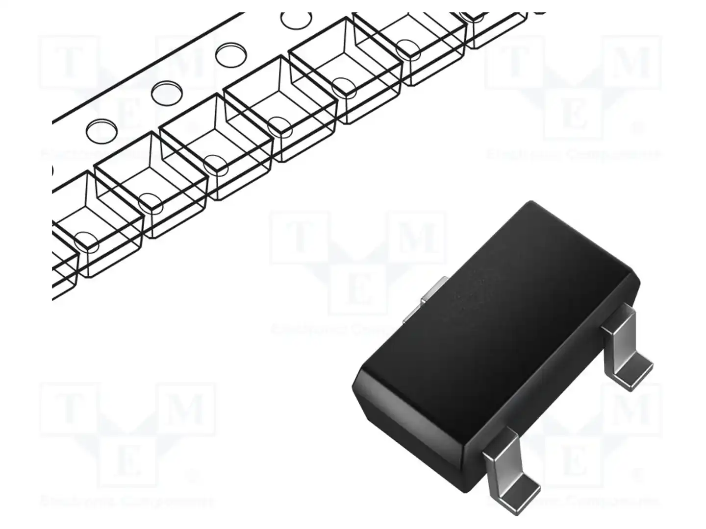 onsemi NTA7002NT1G — Транзисторы с каналом N SMD