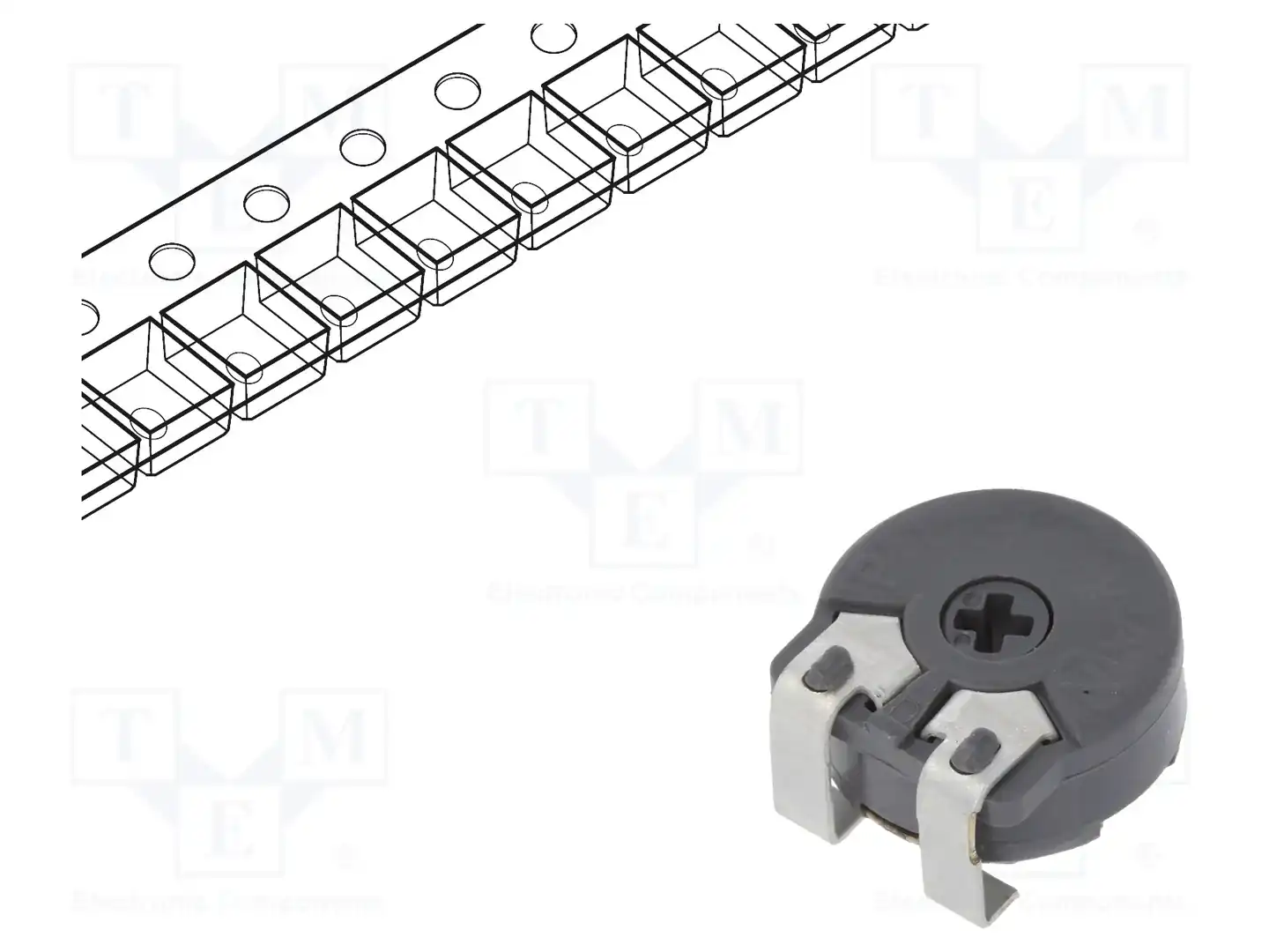 PIHER PS10KV50-104A3030 — Потенциометры SMD однооборотные
