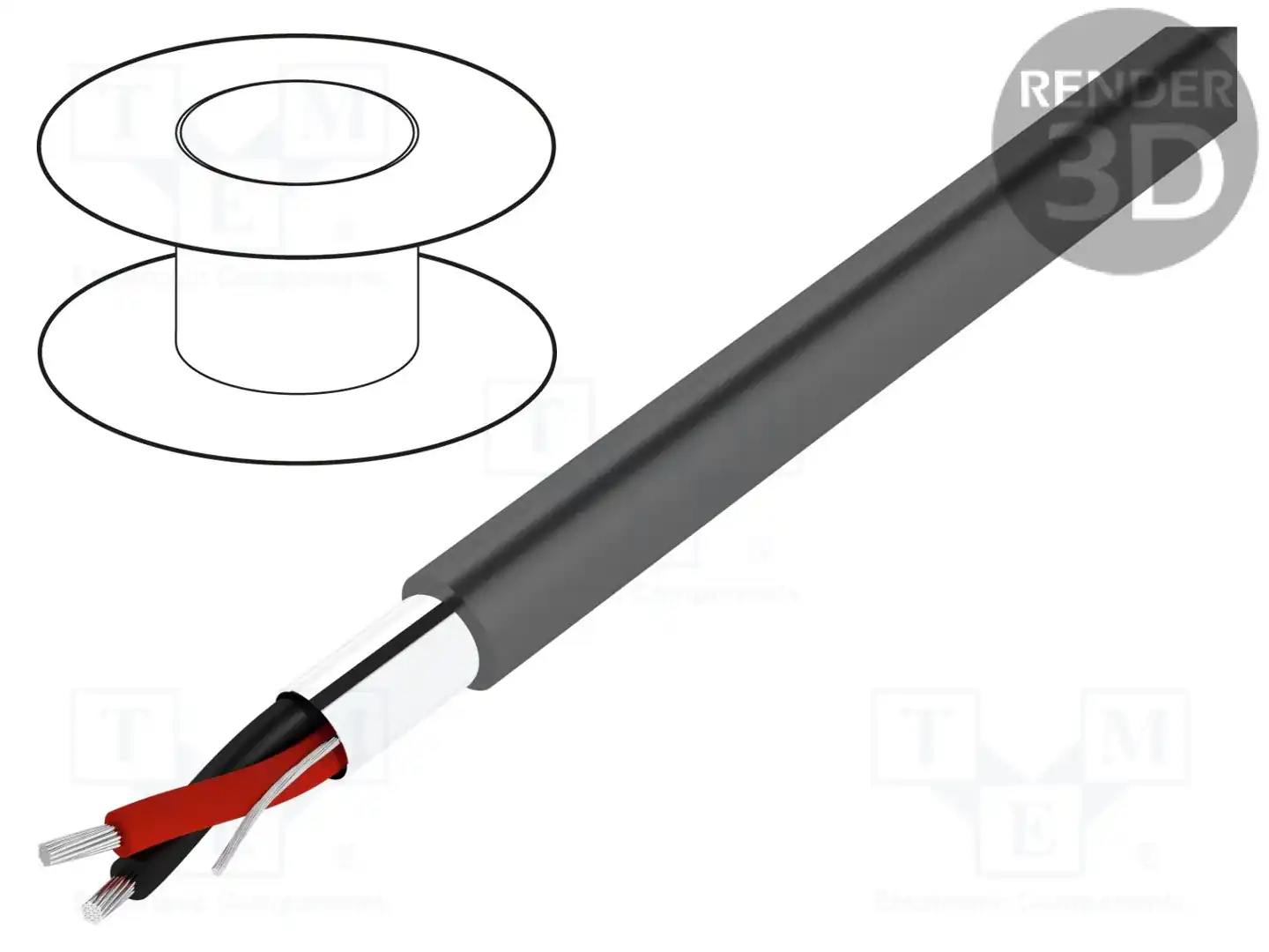 ALPHA WIRE 5471C SL002 — Провода многожильные экранированные